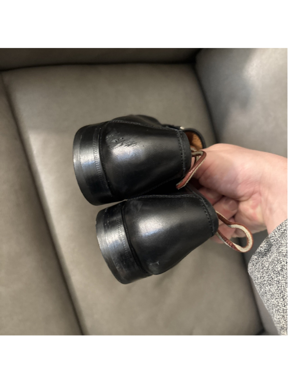 Men’s Allen Edmonds Ragusa Black Leather Loafers 9.5 D Made in Italy Shoes - Picture 8 of 12